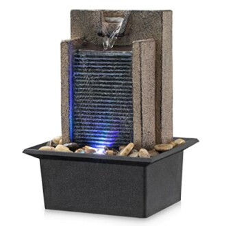 AMOOTEK Waterfall Fountain Tabletop Office