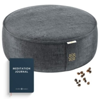 Mindful and Modern Velvet Meditation Cushion